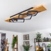 Plafonnier Pompu LED Écru, Noir, 1 lumière