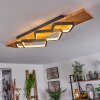 Plafonnier Pompu LED Écru, Noir, 1 lumière