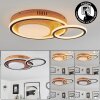 Plafonnier Phnhealu LED Brun, Couleur bois, 1 lumière