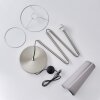 Lampadaire Snar Nickel mat, 1 lumière