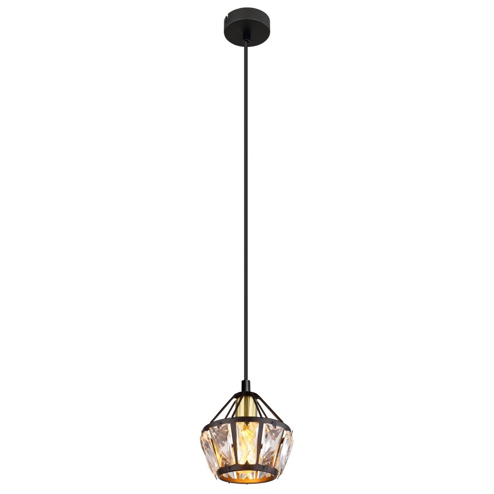 Suspension Globo LOIS Laiton, Noir, 1 lumière main product photo