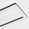 Plafonnier Hyacinthe LED Noir, 1 lumière, Télécommandes