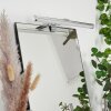 lampe miroir Morges LED Chrome, 1 lumière