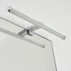 lampe miroir Morges LED Chrome, 1 lumière