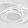 Plafonnier Olok LED Blanc, 1 lumière, Télécommandes