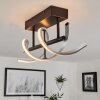 Plafonnier Khovet LED Noir, 1 lumière