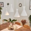Suspension Vijes Blanc, 4 lumières