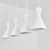 Suspension Vijes Blanc, 4 lumières