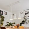 Suspension Vijes Blanc, 4 lumières