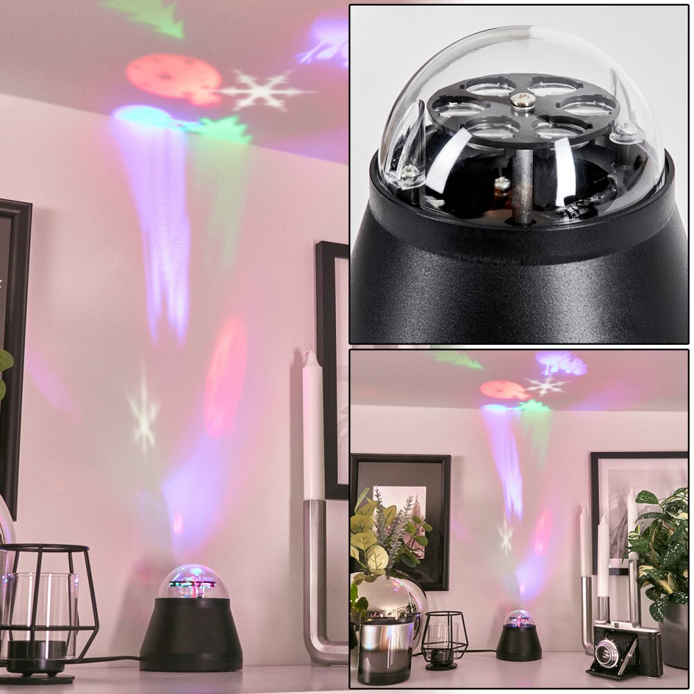 Lampe de table Atabueira LED Noir, 1 lumière, Changeur de couleurs main product photo
