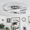 Plafonnier Rosemond LED Chrome, Blanc, 1 lumière