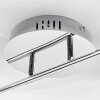 Plafonnier Rosemond LED Chrome, Blanc, 1 lumière