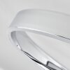 Plafonnier Rosemond LED Chrome, Blanc, 1 lumière