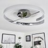 Plafonnier Rosemond LED Chrome, Blanc, 1 lumière