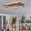 Plafonnier Pompu LED Écru, Noir, 1 lumière
