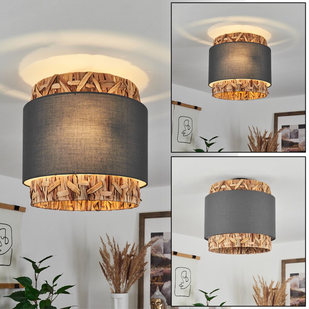 Plafonnier Marieux Noir, 2 lumières main product photo