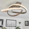 Plafonnier Cochato LED Nickel mat, 1 lumière