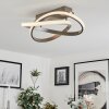 Plafonnier Cochato LED Nickel mat, 1 lumière