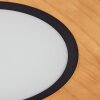 Plafonnier Chrop LED Noir, 1 lumière