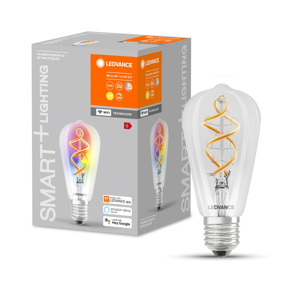LEDVANCE Smart+ LED E27 4,5 watt 2700 kelvin 300 lumen main product photo