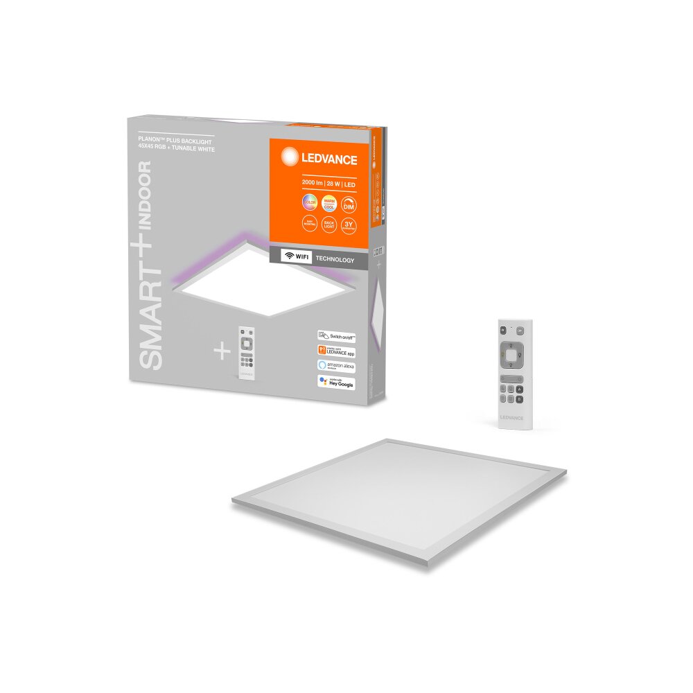 Plafonnier LEDVANCE PLANON Blanc, 1 lumière, Changeur de couleurs main product photo