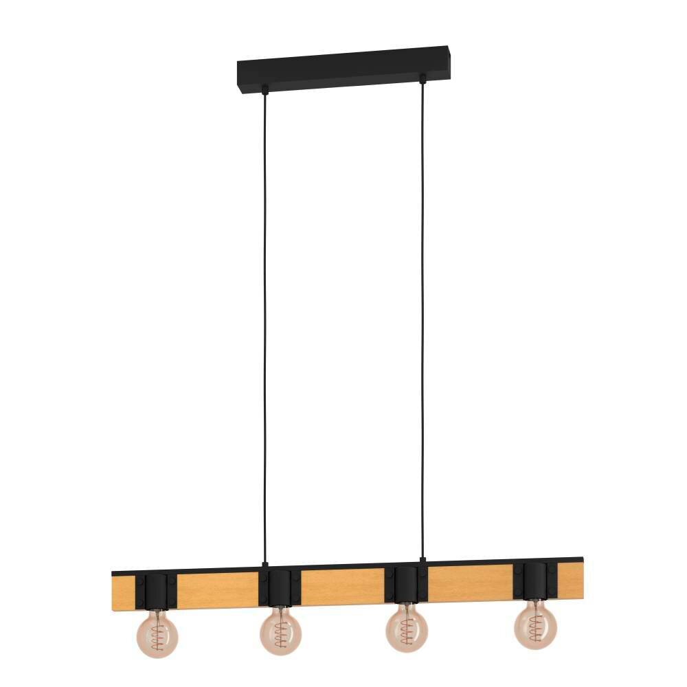 Suspension Eglo BAILRIGG Écru, Noir, 4 lumières main product photo