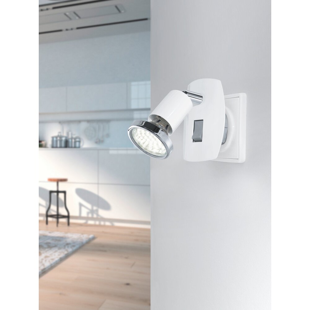 lampe à prise électrique Eglo MINI LED Chrome, Gris, Blanc, 1 lumière main product photo