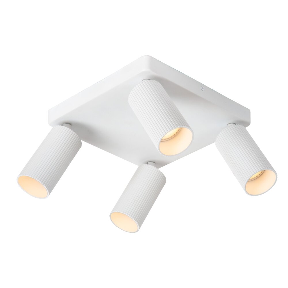 Plafonnier Lucide CLUBS Blanc, 4 lumières main product photo