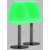 Lampe à poser FHL easy Fiumara LED Noir, 1 lumière, Télécommandes, Changeur de couleurs