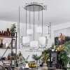 Suspension Verbania Nickel mat, 5 lumières