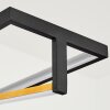 Suspension Rung LED Noir, 1 lumière