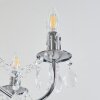 Lustre Cheop Chrome, Transparent, 5 lumières