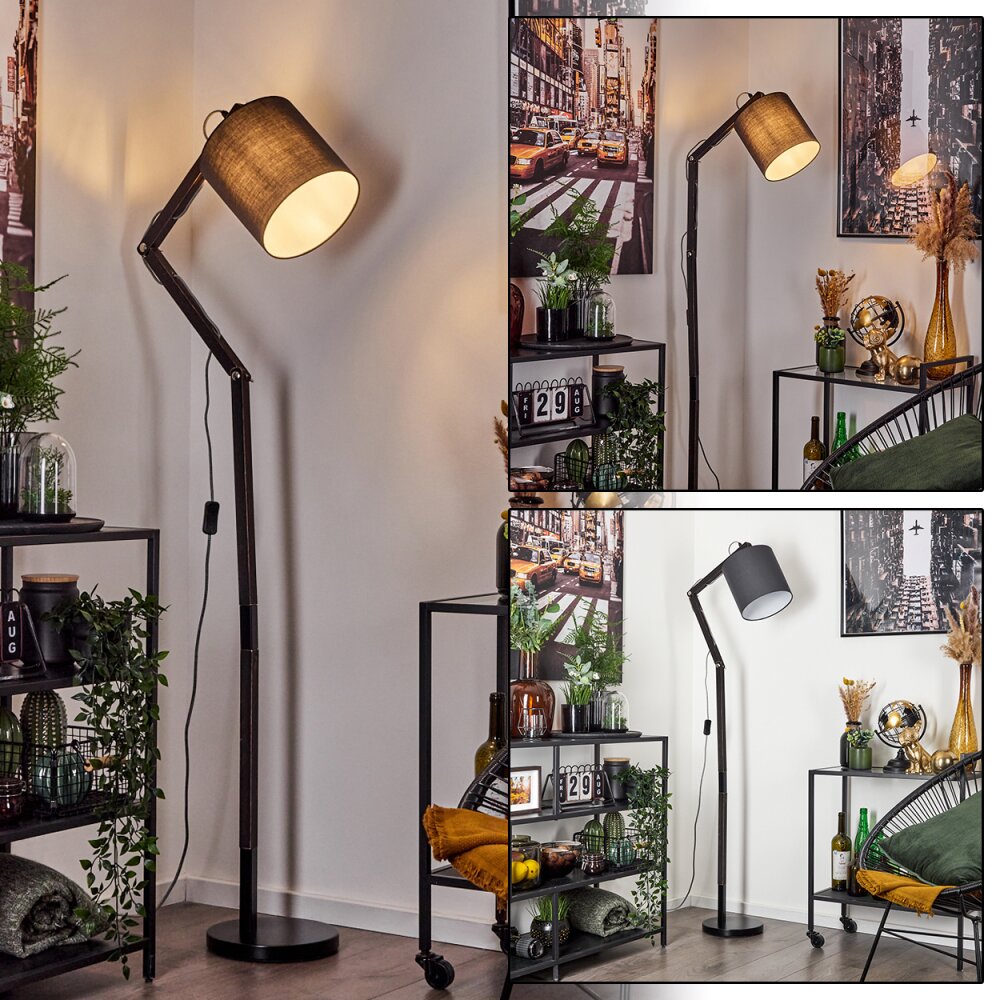 Lampadaire Tukchor Noir, 1 lumière main product photo