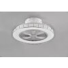 Ventilateur de plafond Reality Sandfjord LED Chrome, 1 lumière, Télécommandes