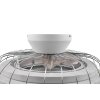 Ventilateur de plafond Reality Sandfjord LED Chrome, 1 lumière, Télécommandes