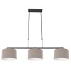 Suspension Steinhauer Stang Noir, 3 lumières