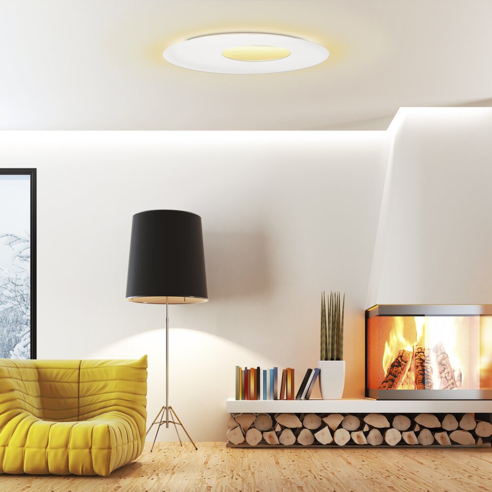 Plafonnier Escale BLADE OPEN LED Blanc, 1 lumière main product photo