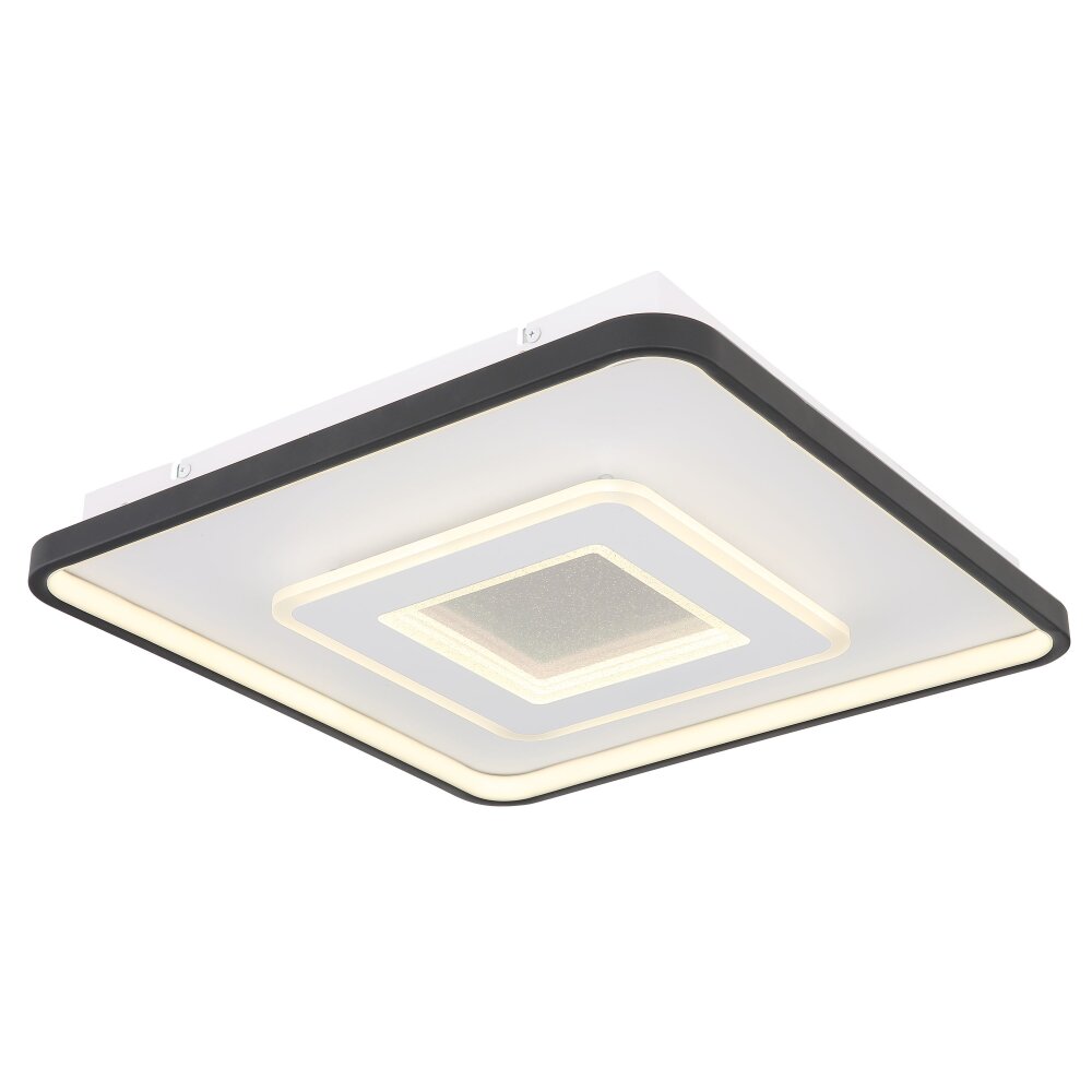 Plafonnier Globo BRIENNA LED Blanc, 1 lumière, Télécommandes main product photo