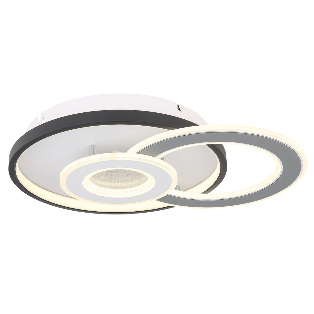 Plafonnier Globo BRIENNA LED Blanc, 1 lumière, Télécommandes main product photo
