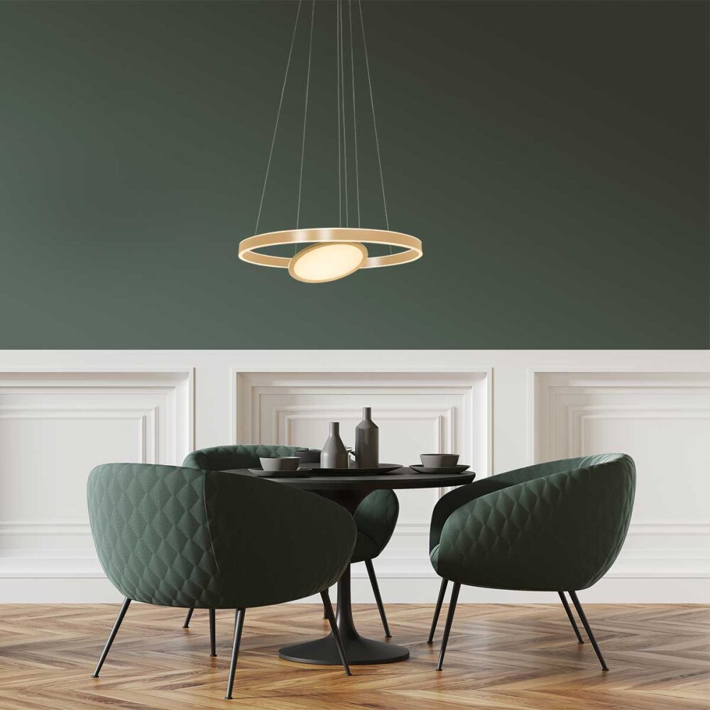Suspension Steinhauer Ringlux LED Or, 3 lumières main product photo