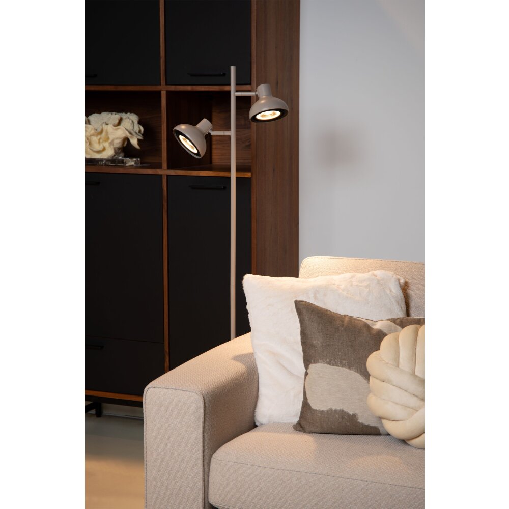 Lampadaire Lucide SENSAS Beige, 2 lumières main product photo