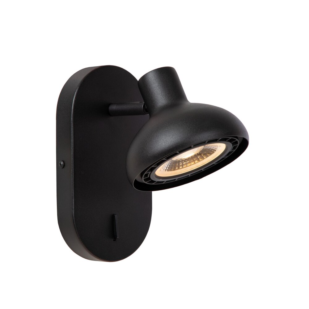 Applique murale Lucide SENSAS Noir, 1 lumière main product photo