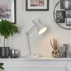 Lampe de table Vijes Blanc, 1 lumière