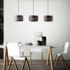 Suspension Brilliant Tyas Noir, 3 lumières