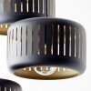 Suspension Brilliant Tyas Noir, 3 lumières