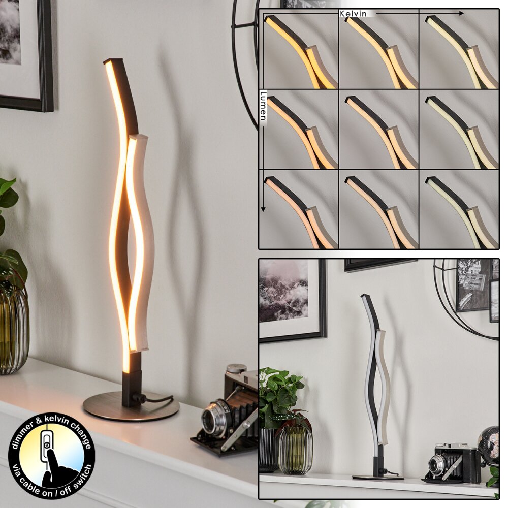 Lampe de table Serlande LED Aluminium, 1 lumière main product photo