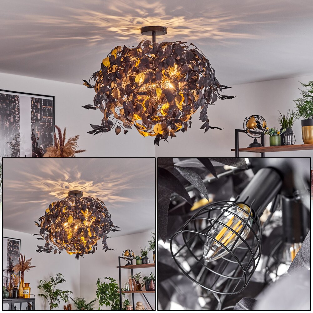 Plafonnier Kallax Noir, 3 lumières main product photo