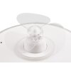 Ventilateur de plafond Reality Nybro Blanc, 1 lumière, Télécommandes