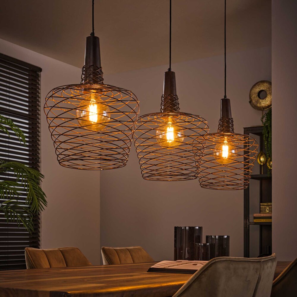 Suspension Accent Cuivre, 3 lumières main product photo