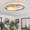 Plafonnier Vignier LED Titane, 1 lumière